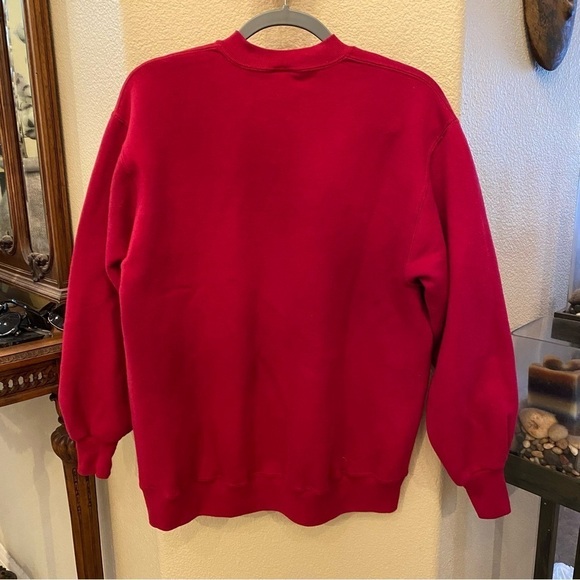 Vintage JERZEES USC Rose Bowl 1990 Graphic Red Sweatshirt-Large-Made in USA - Picture 4 of 6